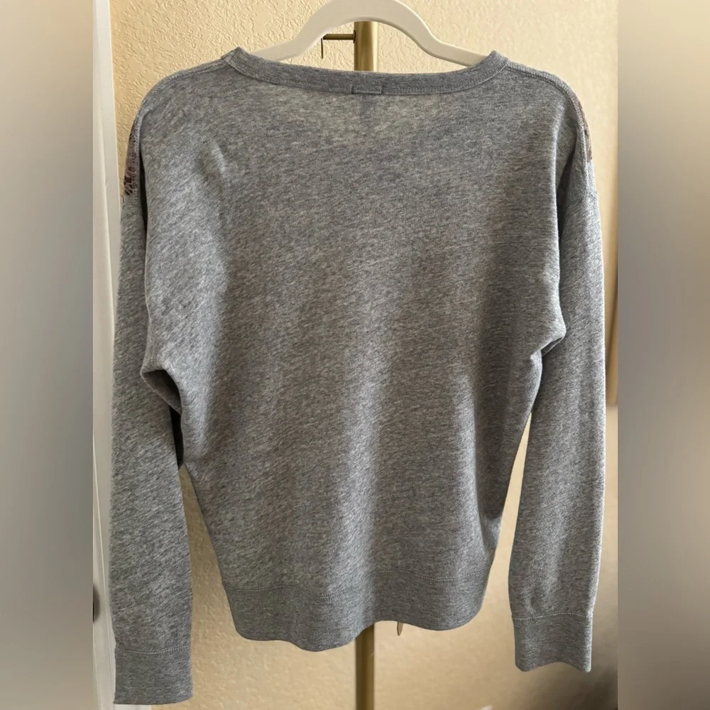 J. Crew Sweatshirt with Botanical Graphic / Size Medium - Picture 5 of 5